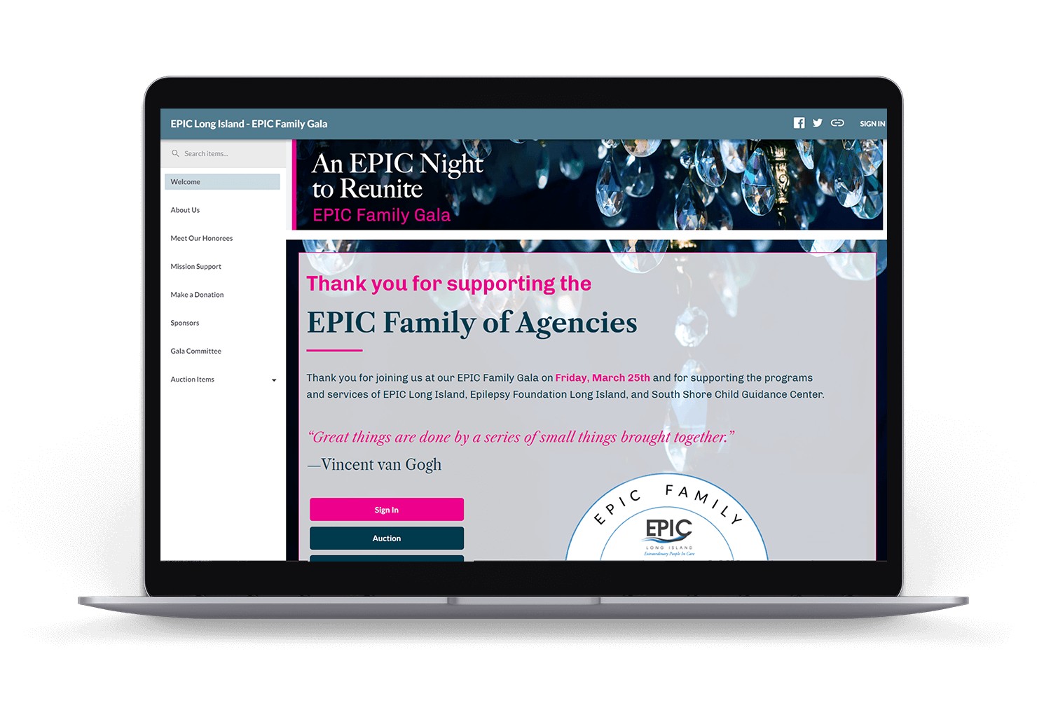 EPIC Microsite Laptop